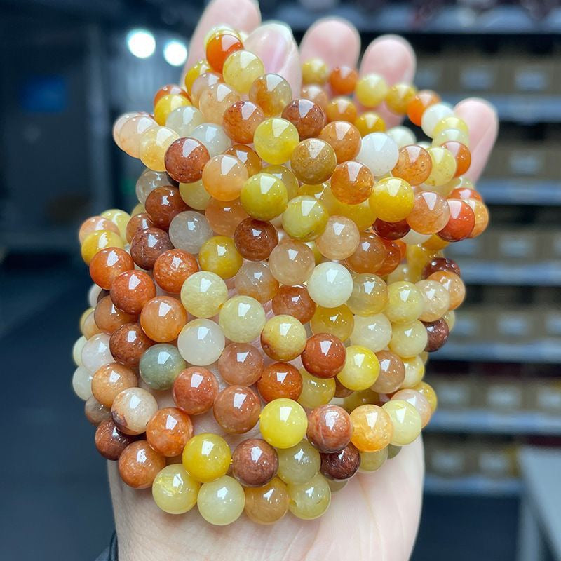Natural Gold Silk Jade Bracelet BR002