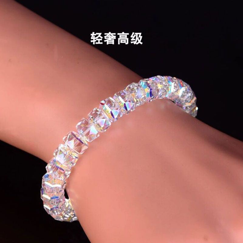Barrel Bead Artificial Crystal Bracelet BR030