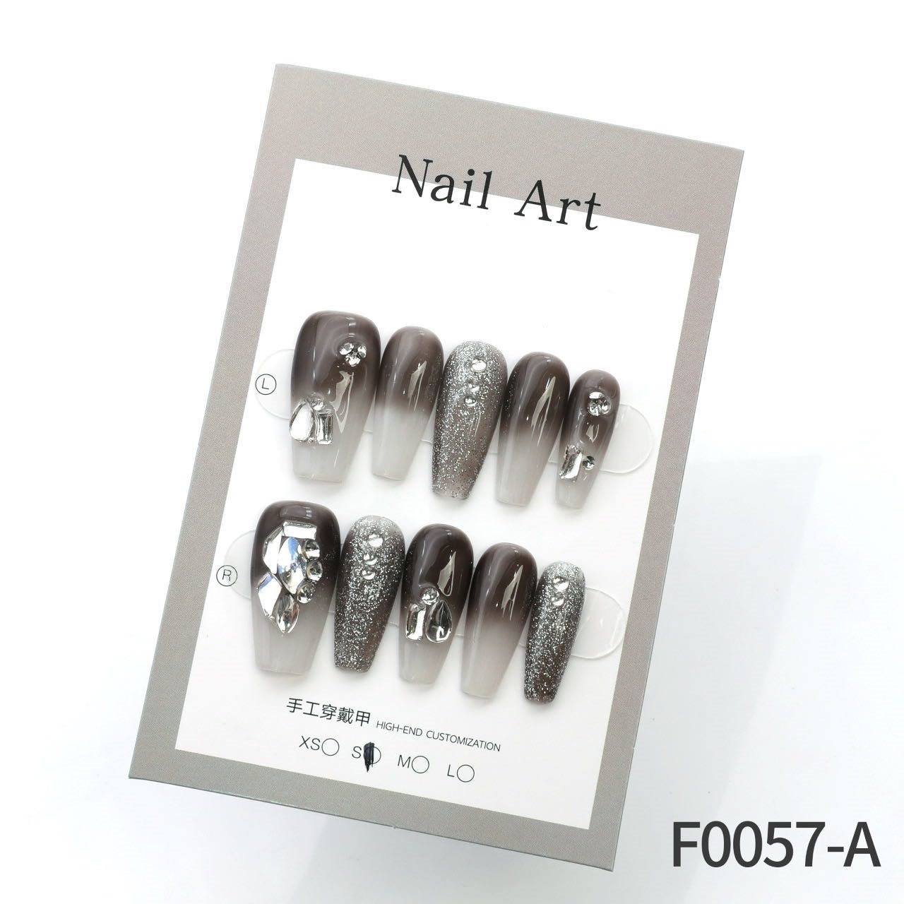 Black Gradient Shimmering Long