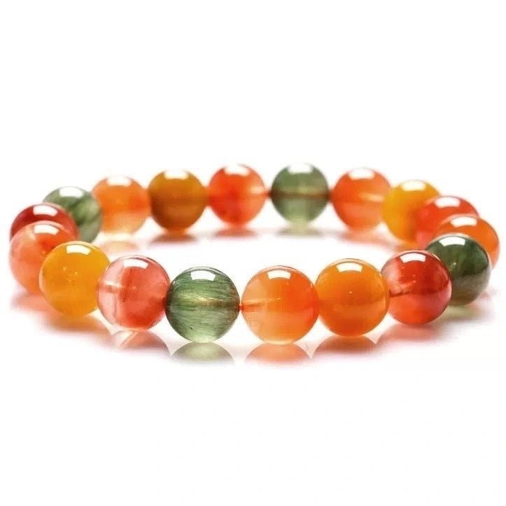 Natural Colorful Rabbit Hair Crystal Bracelet BR007