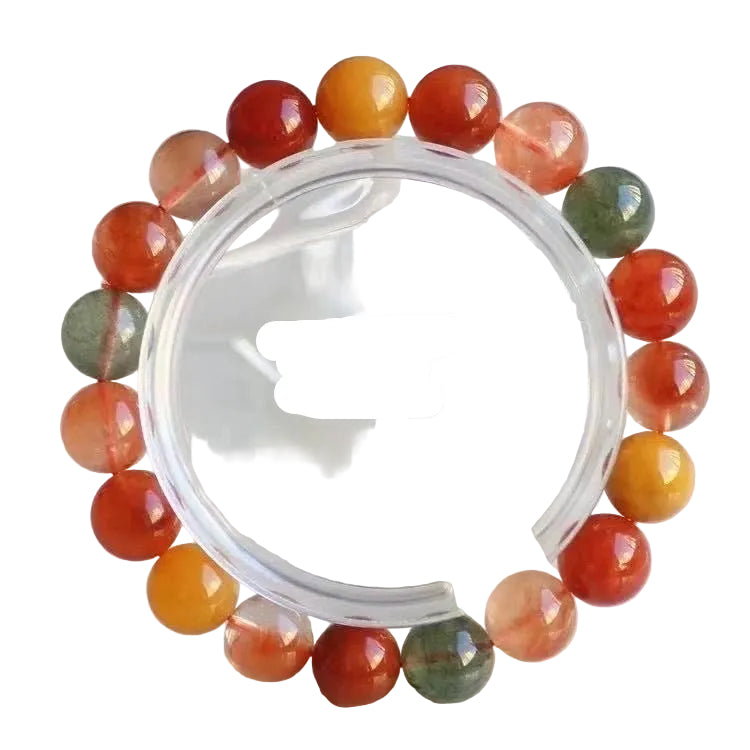 Natural Colorful Rabbit Hair Crystal Bracelet BR007