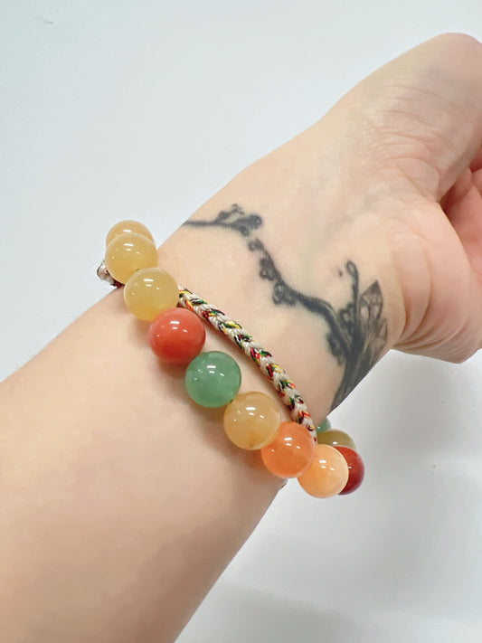 Natural Colorful Agate Bracelet BR012