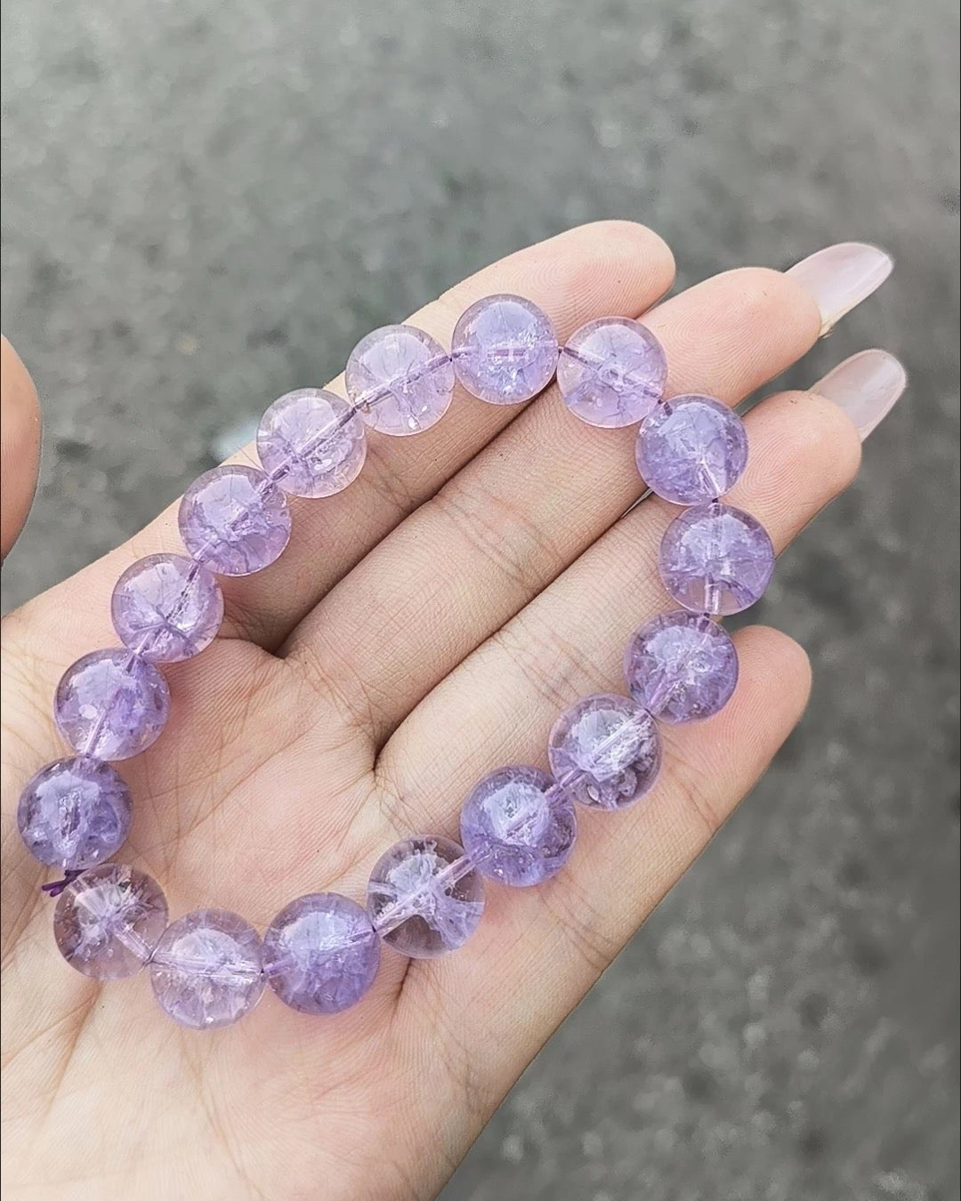 Azeztulite Light Lavender Bracelet BR016