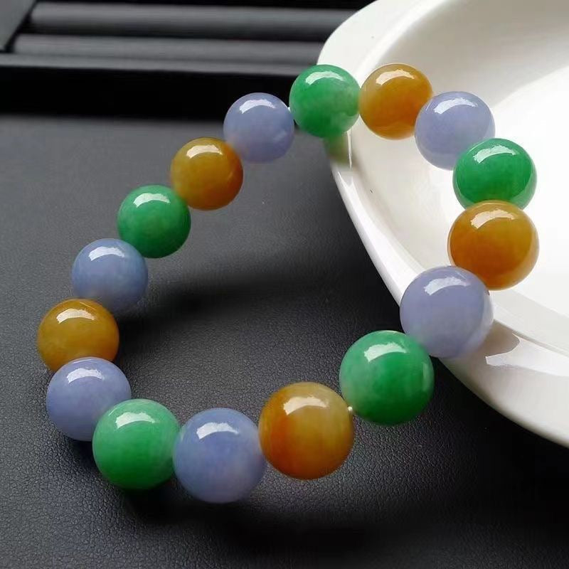 Myanmar Jadeite Candy-colored Bracelet BR017