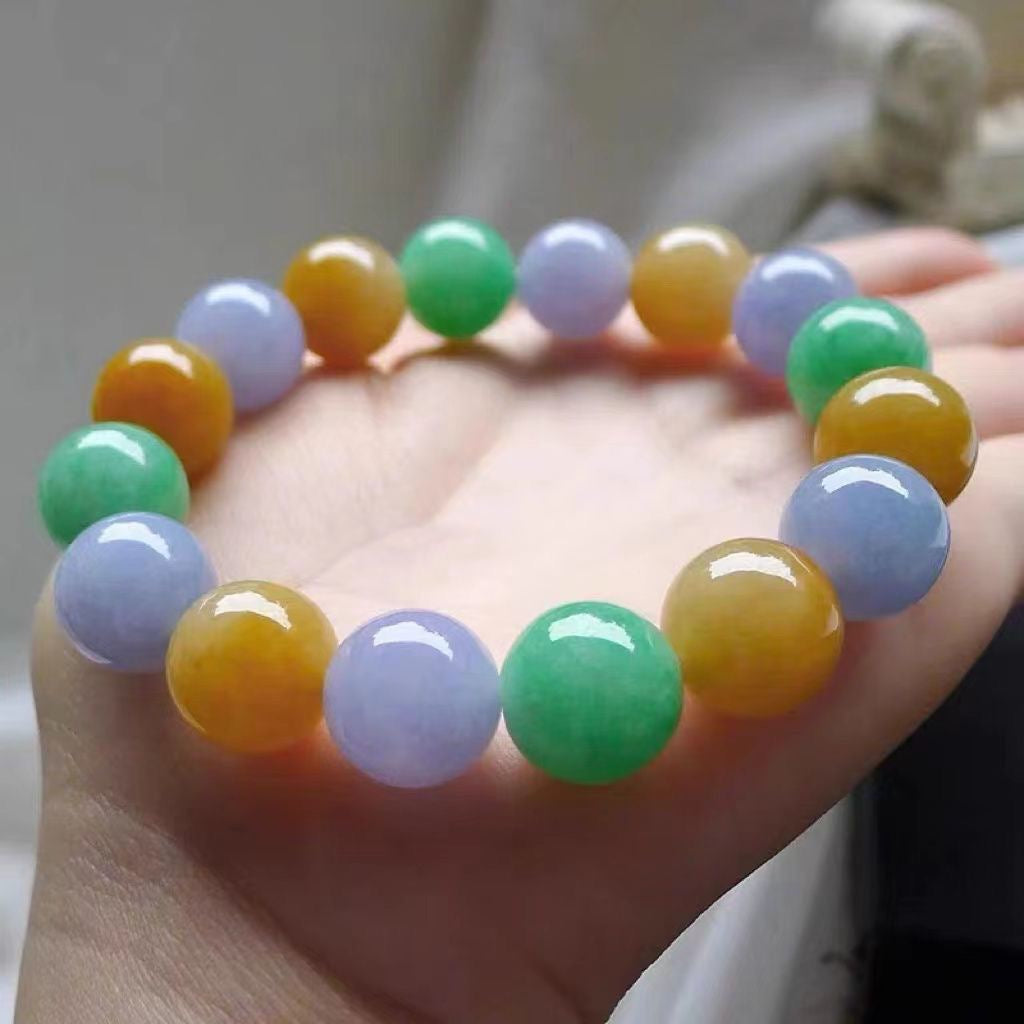 Myanmar Jadeite Candy-colored Bracelet BR017