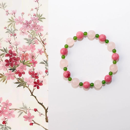 Rose Quartz & Rhodonite Bracelet BR018