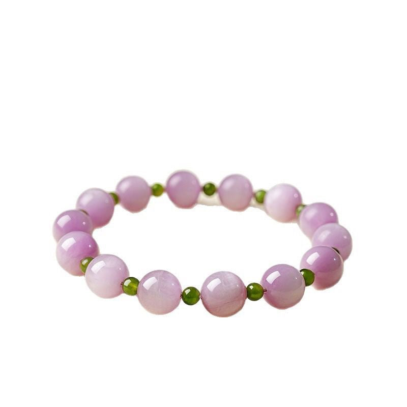Green Tourmaline & Kunzite Designer Bracelet BR022