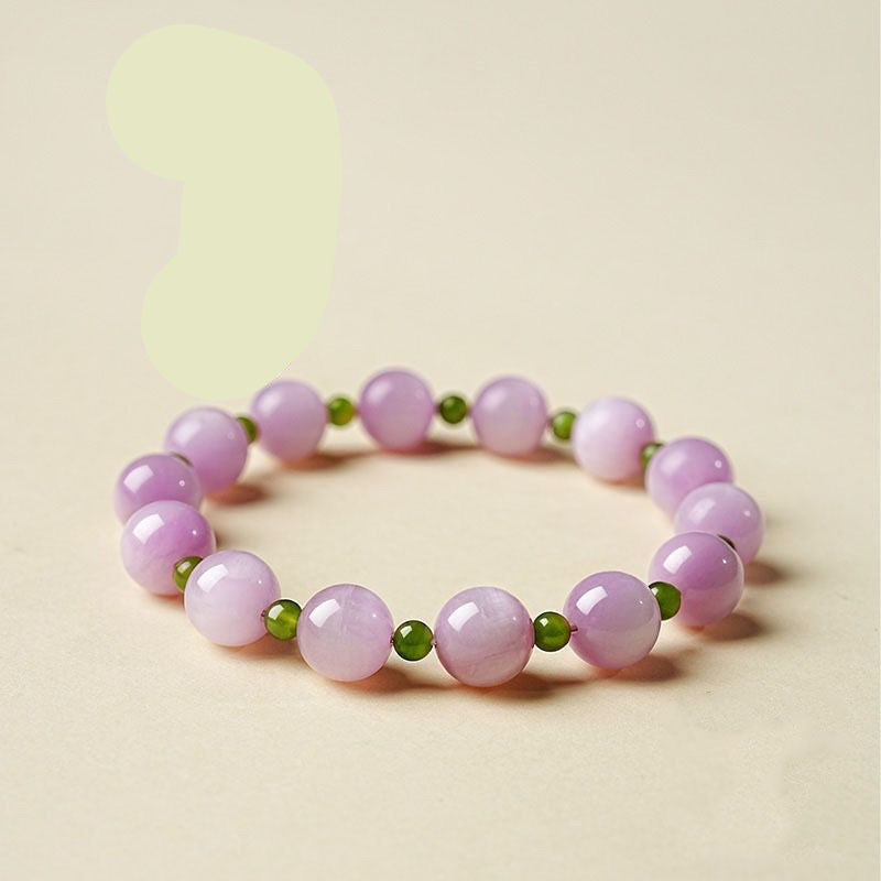 Green Tourmaline & Kunzite Designer Bracelet BR022
