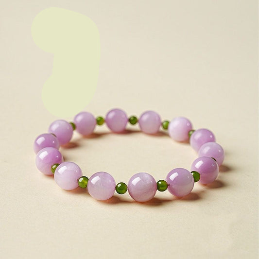 Green Tourmaline & Kunzite Designer Bracelet BR022