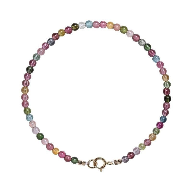 Small Bead Colorful Tourmaline Bracelet BR025