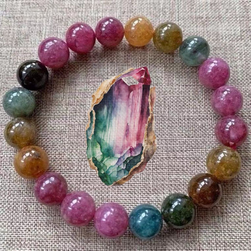 Brazilian Tourmaline Rich Color Bracelet BR028