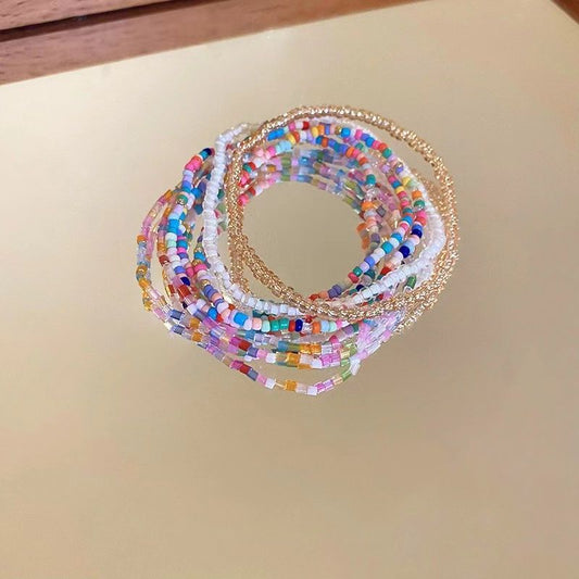 Bohemian Style Colorful Small Bead Layered Bracelet BR038