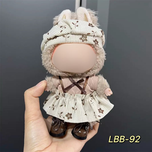 Floral Jacquard Knit Dress Doll Outfit DOLB016