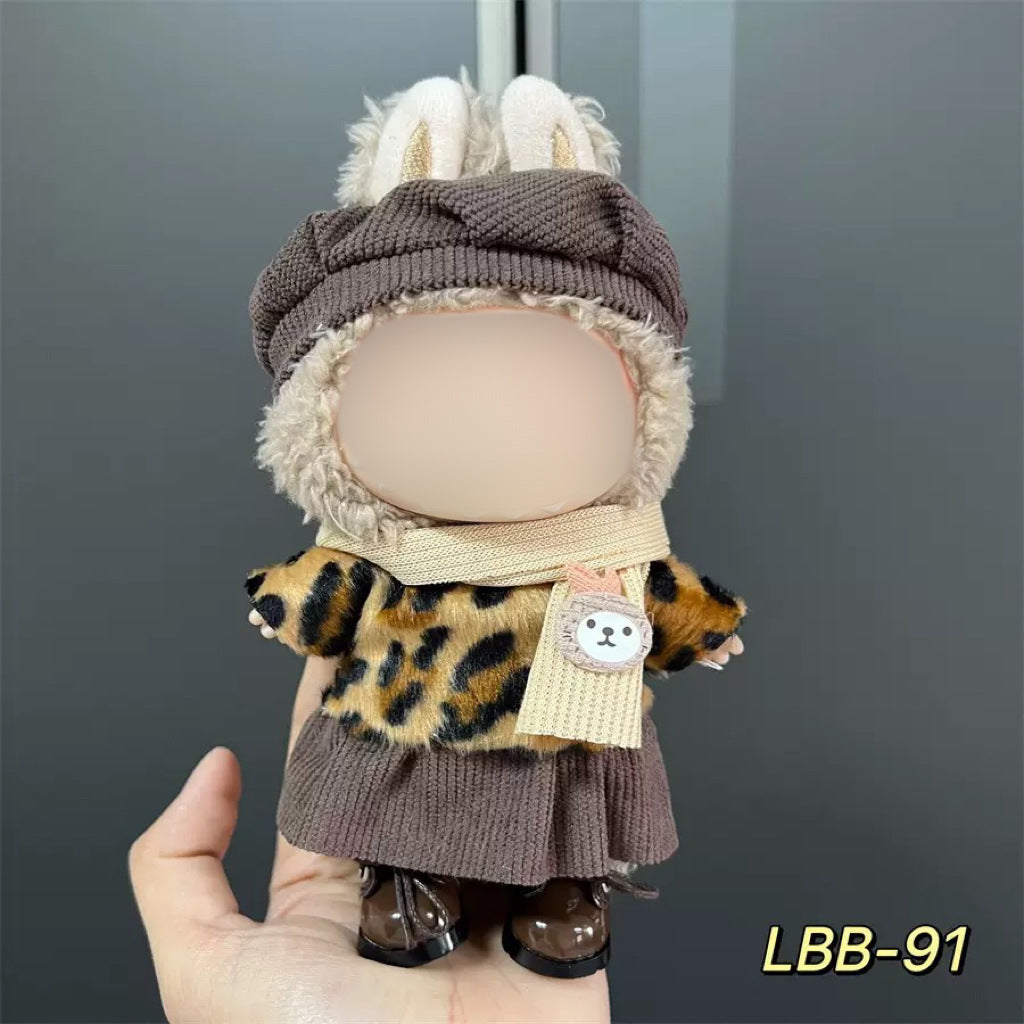 Caramel Leopard Print Suit for Dolls DOLB022