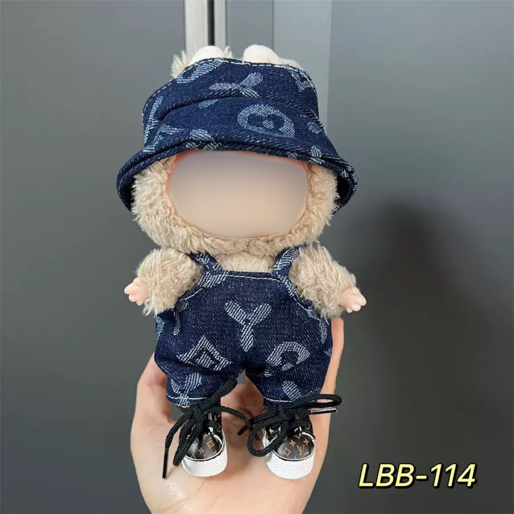 Printed denim suit doll clothes DOLB024